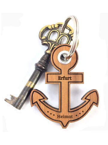 Mr. & Mrs. Panda Schlüssel Anhänger Erfurt mit Spruch in Braun