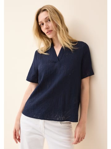 Cecil 'Blusenshirt mit Struktur' Marineblau