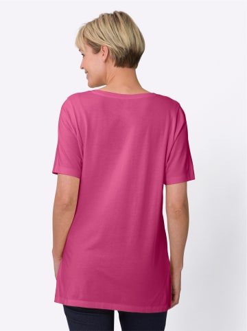 Sieh an! Longshirt in fuchsia