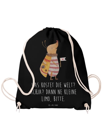 Mr. & Mrs. Panda Gymtasche Nachtfalter Fähnchen mit Spruch in Schwarz