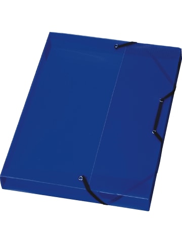 Herlitz Heftbox A4 blau/transluzent