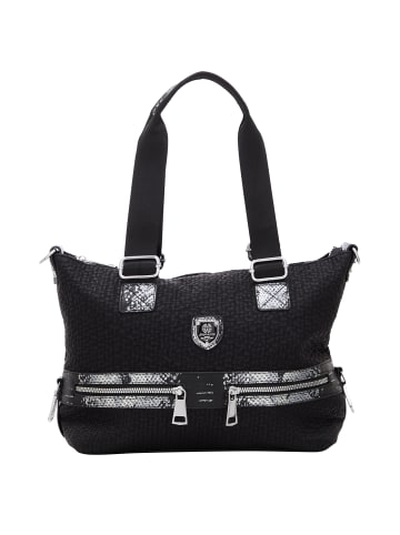 FELIPA Damen Handtasche in Schwarz Silber