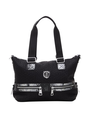 FELIPA Handtasche in Schwarz Silber