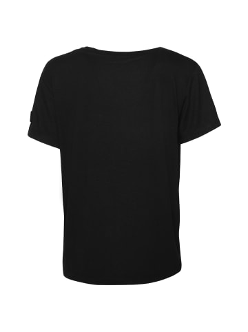 Roberto Geissini Flower Skull T-Shirt Schwarz