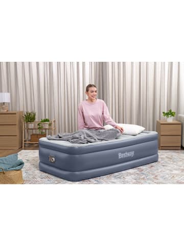 Bestway TriTech® Single-Luftbett mit integrierter Elektropumpe 191 x 97 x 51 cm in Blau ab 3 Jahre