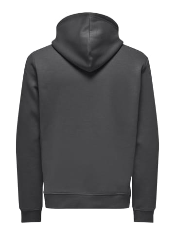 ONLY & SONS Kapuzenpullover in Grey Pinstripe