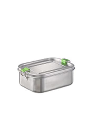 APS Lunchbox 0,8 Liter in Edelstahl 18,5 x 13,5 cm, H: 6,5 cm 