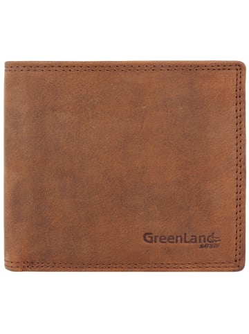 Greenland Nature Montenegro Geldbörse RFID Leder 12 cm in braun