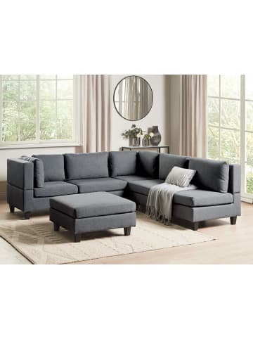 Beliani 6-tlg Modulsofa UNSTAD in Grau