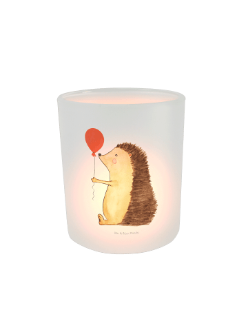 Mr. & Mrs. Panda Kerzenhalter Igel Luftballon ohne Spruch in Transparent