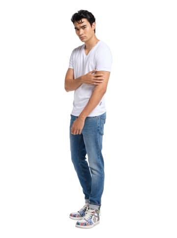 Carlo Colucci T-Shirt Cavalletti in Weiß