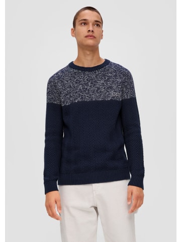 QS Strickpullover in 58W0_tiefblau