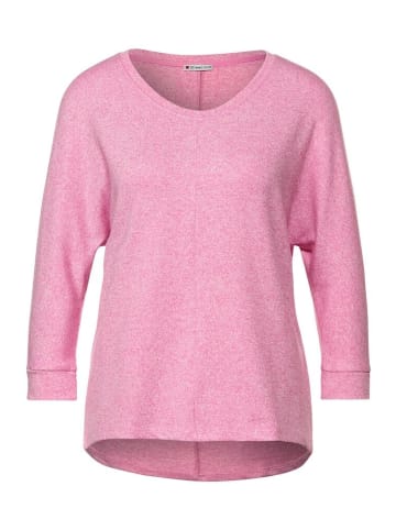 Street One Langarmshirt in pink crush melange