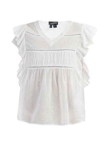 DreiMaster Vintage Damen Blusenshirt in Wollweiss