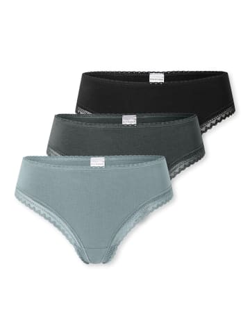 Schiesser String 95/5 Modern Cotton in Schwarz / grün