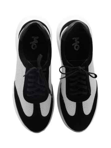 MO Herren Low Top Sneakers in Weiss Mehrfarbig Schwarz