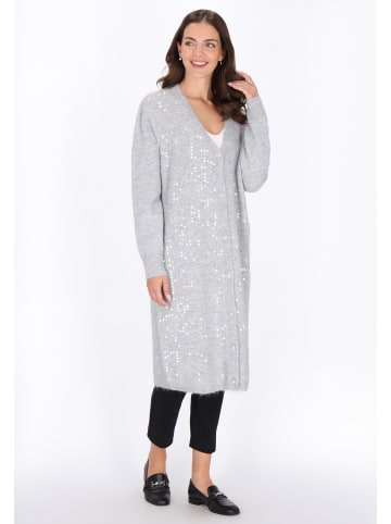 Albee Women Cardigan in Light Grey Melange