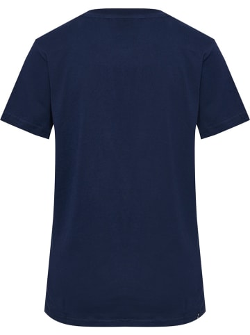 Hummel Sportshirt "Hmlmover Cotton T-Shirt S/S Woman" in Blau