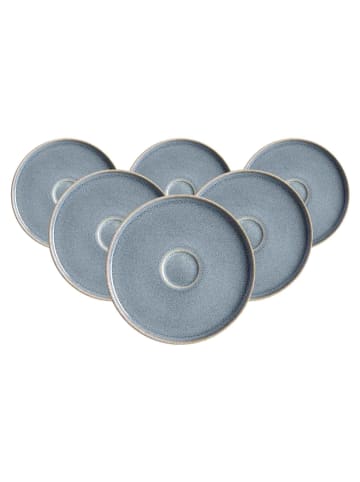 Ritzenhoff & Breker 6er Set Kaffeeuntertassen Skagen Stone ø 16 cm in grau