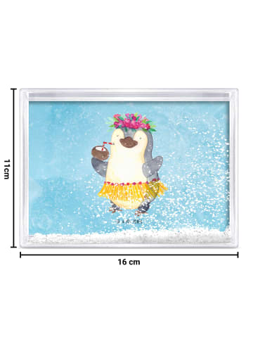 Mr. & Mrs. Panda Schüttelrahmen Pinguin Kokosnuss ohne Spruch in Eisblau