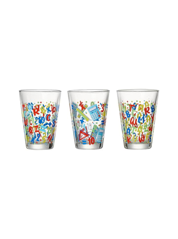 Ritzenhoff & Breker 3er Set Kindergläser Dino 200 ml bunt in bunt