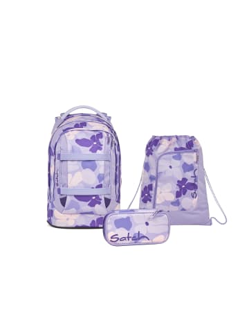 Satch Schulrucksack-Set PACK Lilac Blossom 3-teilig in Lila