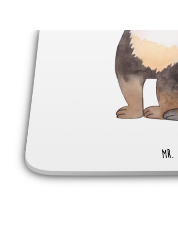 Mr. & Mrs. Panda Untersetzer Hund Entspannen ohne Spruch in Weiß