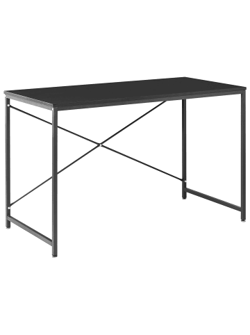 Beliani Schreibtisch ANDASTE in Schwarz - (W) 120 x (H) 75 x (L) 60 cm