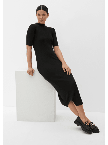 s.Oliver BLACK LABEL Kleid lang in Schwarz