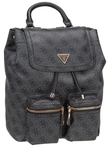 Guess Rucksack Manhattan II Flap in Coal Logo