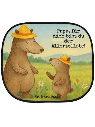Mr. & Mrs. Panda Sonnenschutz Bären mit Hut Design mit Spruch in Weiß
