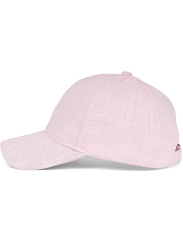 styleBREAKER Leinen Cap in Rose