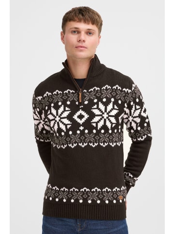 !SOLID Troyer SDNorwin 21102726 ME Strickpulli mit Norweger Strickmuster in Schwarz