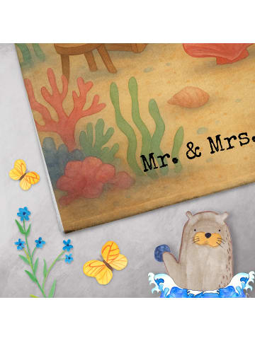 Mr. & Mrs. Panda Kinderhandtuch Hummer Weizen Design ohne Spruch in Weiß