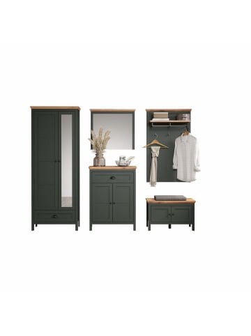 ebuy24 Garderobenmöbel Stanton Grün 261 x 39 cm