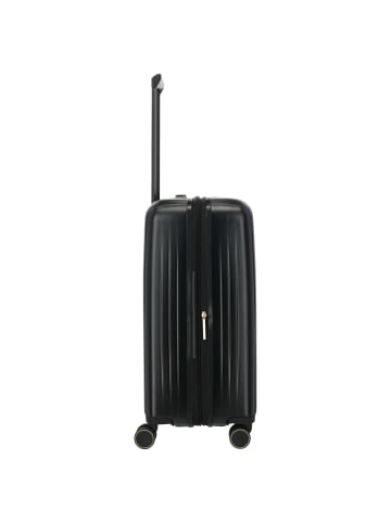 travelite BARBARA Novelty - 4-Rollen-Trolley M 65 cm erw. (schwarz) in schwarz