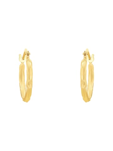 Amor Creolen Gold 375/9 ct in Bicolor