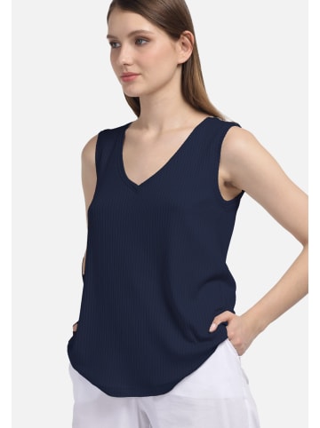 HELMIDGE Top Bluse in blau