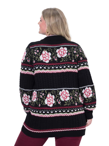 Ulla Popken Strickjacke in schwarz