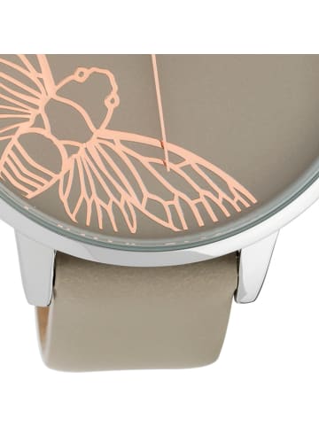 Oozoo Armbanduhr Oozoo Timepieces braun, beige extra groß (ca. 48mm)