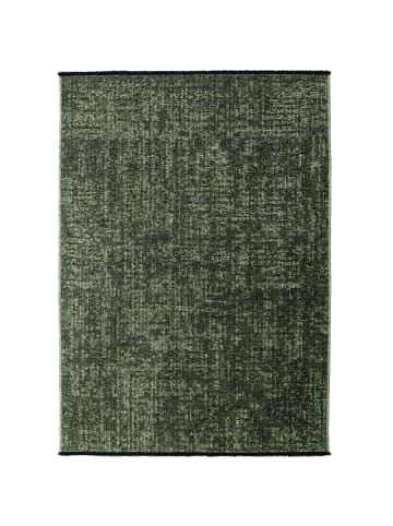 KADIMA DESIGN Teppich Kurzflor Unicolor Chenille Baumwolle Innen in Grün