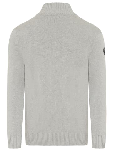 Man's World Strickjacke in hellgrau meliert
