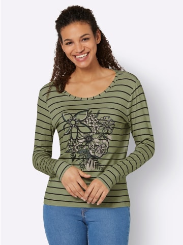 WITT WEIDEN Druck-Shirt in schilf-beige-bedruckt