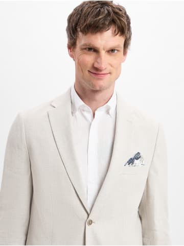 Nils Sundström Sakko mit Leinenanteil in sand