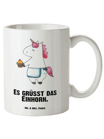 Mr. & Mrs. Panda Teetasse Einhorn Muffin mit Spruch in Weiß