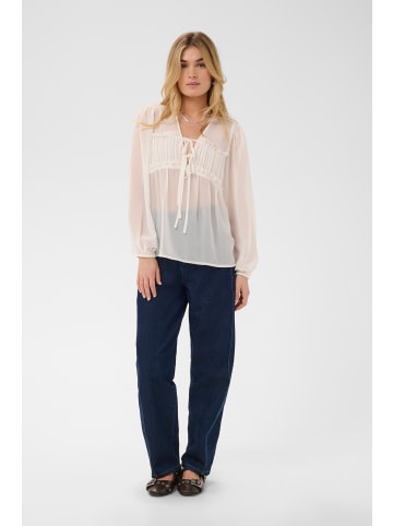 SAINT TROPEZ Langarm-Bluse PinucciaSZ A-shape in Seedpearl