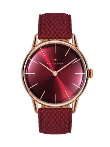 August Berg Serenity Burgundy N°4 in rosegold burgundy