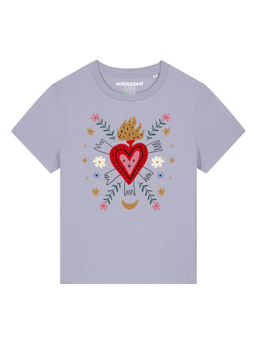 wat? Apparel T-Shirt Love and flex in Lavender