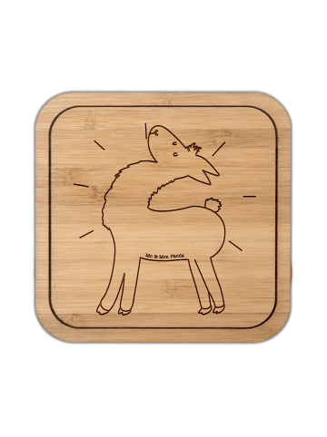 Mr. & Mrs. Panda Tassenuntersetzer Lama Stolz ohne Spruch in Transparent