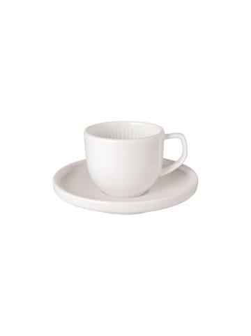 Villeroy & Boch Espressotasse mit Untertasse Afina 50 ml weiß in weiß